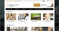 Desktop Screenshot of fondationdessourds.net