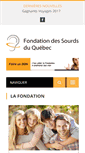 Mobile Screenshot of fondationdessourds.net