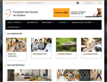 Tablet Screenshot of fondationdessourds.net